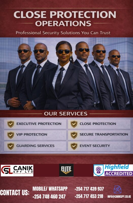 Close Protection Operations in kenya